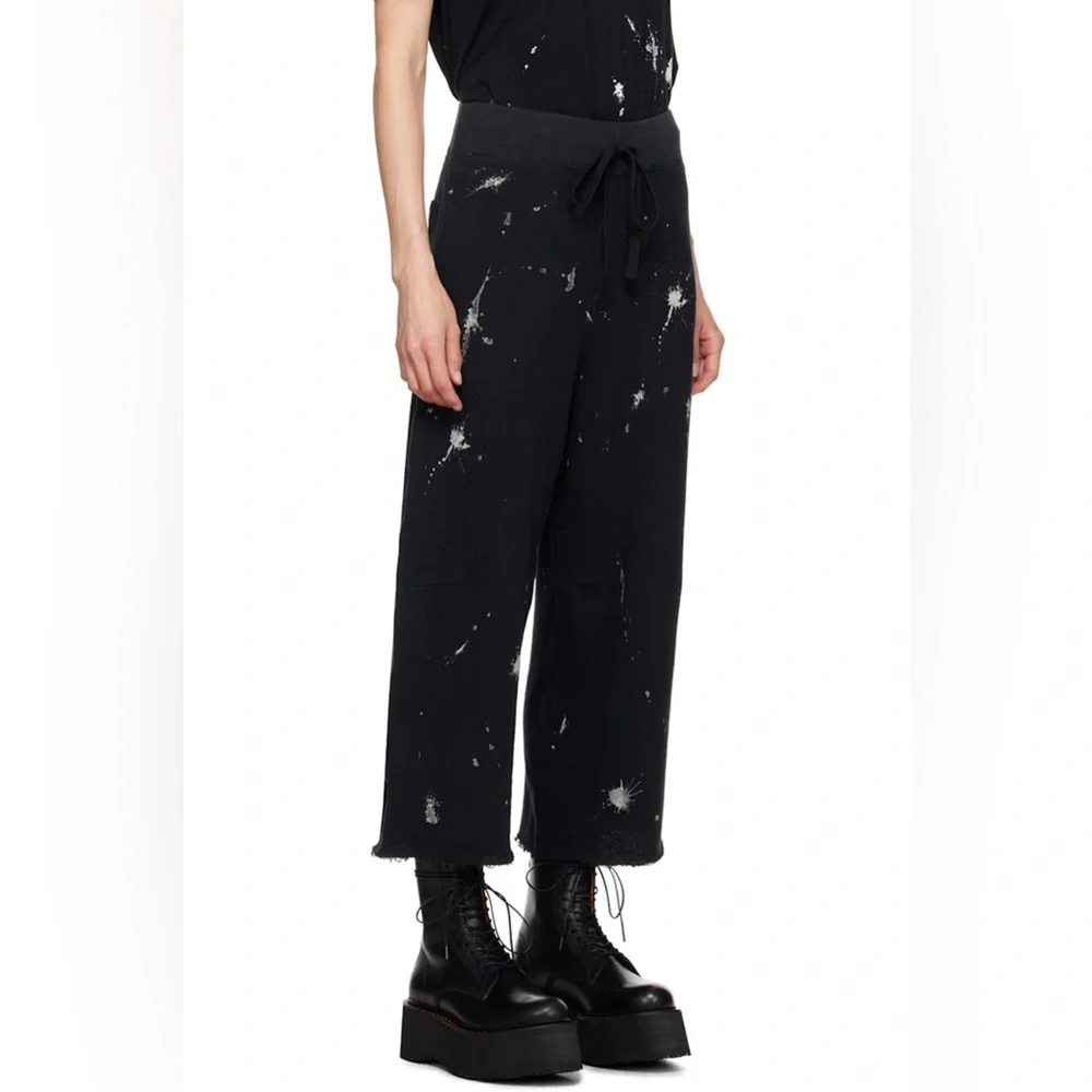 R13 Black Articulated Knee Sweatpants Size 25 - Picture 2 of 10